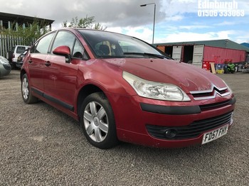Location: Edinburgh - 2007 CITROEN C4 COOL HDI 5 Door Hatchback REG: FD57FHY, Keys: No, MOT Expiry date: 19/02/2026, 1560 Diesel, 5 Speed Manual Diesel, Former Keepers: 6