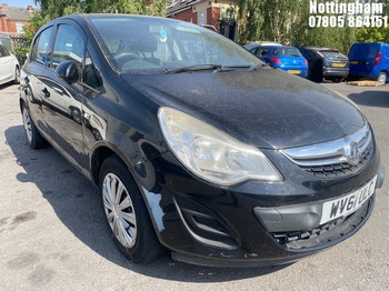 Location: Nottingham - 2011 VAUXHALL CORSA EXC-IV AC CDTIEFLEX 5 Door Hatchback REG: WV61ULC, Keys: No, MOT Expiry date: 09/02/2026, 1248 Diesel, 5 Speed Manual Diesel, Former Keepers: 8