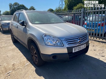 Location: MITCHAM - 2009 NISSAN QASHQAI VISIA + 2 5 Door Hatchback REG: BT09GJU, 1598cc Petrol, 6 Speed Manual Petrol, Former Keepers: 9, Keys: No, MOT: Expiry date17/06/2026