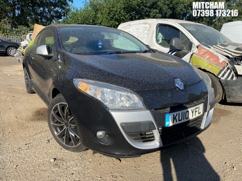 Location: Mitcham - 2010 RENAULT MEGANE I-MUSIC VVT Coupe REG: KU10YFL, Keys: No, MOT Expiry date: 27/01/2027, 1598 Petrol, 6 Speed Manual Petrol, Former Keepers: 4