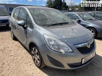 Location: Peterborough - 2013 VAUXHALL MERIVA EXCLUSIV CDTI MPV REG: DU13LJF, Keys: No, MOT Expiry date: 15/10/2026, 1248 Diesel, 5 Speed Manual Diesel, Former Keepers: 4