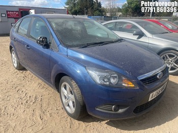 Location: Peterborough - 2009 FORD FOCUS ZETEC 125 5 Door Hatchback REG: AJ59WBD, Keys: No, MOT Expiry date: 10/12/2026, 1798 Petrol, 5 Speed Manual Petrol, Former Keepers: 4