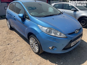 Location: Peterborough - 2008 FORD FIESTA TITANIUM 68 TDCI 5 Door Hatchback REG: FG58WYB, Keys: No, MOT Expiry date: 12/09/2024, 1399 Diesel, 5 Speed Manual Diesel, Former Keepers: 5