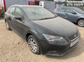 Location: Peterborough - 2015 SEAT LEON SE TDI Estate REG: DA65NLM, Keys: No, MOT Expiry date: 03/11/2026, 1598 Diesel, 5 Speed Manual Diesel, Former Keepers: 3