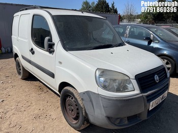 Location: Peterborough - 2007 FIAT DOBLO CARGO MULTIJET 8V Panel Van REG: AV07WOR, Keys: No, MOT Expiry date: 15/04/2025, 1910 Diesel, 5 Speed Manual Diesel, Former Keepers: 5