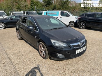 Location: Brentwood - 2012 VAUXHALL ASTRA SRI 5 Door Hatchback REG: LG61DDU, Keys: No, MOT Expiry date: 07/07/2026, 1398 Petrol, 5 Speed Manual Petrol, Former Keepers: 4
