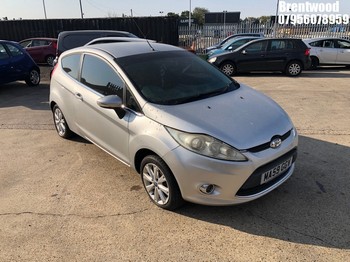 Location: Brentwood - 2009 FORD FIESTA ZETEC 82 3 Door Hatchback REG: MA59GGV, Keys: No, MOT Expiry date: 26/12/2024, 1242 Petrol, 5 Speed Manual Petrol, Former Keepers: 8