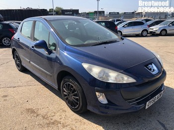Location: Brentwood - 2008 PEUGEOT 308 S DT 5 Door Hatchback REG: OY58AOW, Keys: No, MOT Expiry date: 27.12.2026, 1560 Diesel, 5 Speed Manual Diesel, Former Keepers: 4
