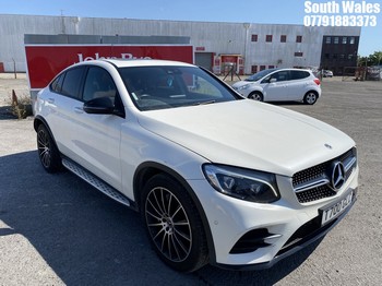 Location: South Wales - 2018 MERCEDES-BENZ GLC 350 AMG LINE PREM + D Coupe REG: T700GLC, 2987 Diesel, 9 Speed Auto Diesel, Former Keepers: 4, Keys: Yes, MOT Expiry date: 07/07/2025