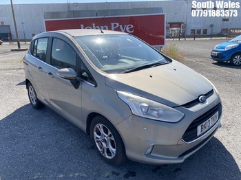 Location: South Wales - 2013 FORD B-MAX ZETEC AUTO MPV REG: BK13TKN, Keys: No, MOT Expiry date: 05/06/2024, 1596 Petrol, 5 Speed Auto Petrol, Former Keepers: 5