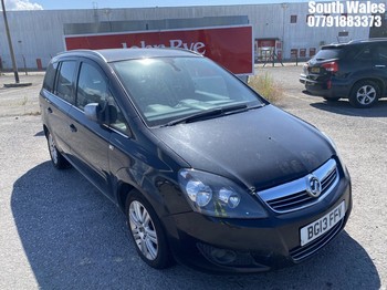 Location: South Wales - 2013 VAUXHALL ZAFIRA DESIGN CDTI MPV REG: BG13FFV, Keys: No, MOT Expiry date: 17/08/2024, 1686 Diesel, 6 Speed Manual Diesel, Former Keepers: 5