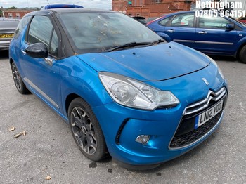 Location: Nottingham - 2012 CITROEN DS3 DSTYLE + E-HDI 3 Door Hatchback REG: LN12VOO, Keys: No, MOT Expiry date: 10/03/2026, 1560 Diesel, 5 Speed Manual Diesel, Former Keepers: 3