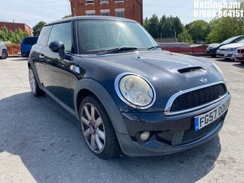 Location: Nottingham - 2007 MINI COOPER S 3 Door Hatchback REG: FG57OOU, Keys: No, MOT Expiry date: 10/12/2026, 1598 Petrol, 6 Speed Manual Petrol, Former Keepers: 7