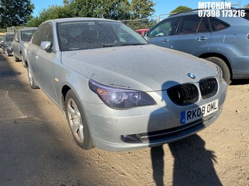 Location: Mitcham - 2008 BMW 525I SE A 4 Door Saloon REG: RK08OML, Keys: No, MOT Expiry date: 04/08/2026, 2996 Petrol, 6 Speed Auto Petrol, Former Keepers: 7