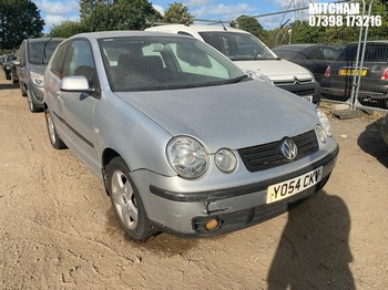 Location: Mitcham - 2004 VOLKSWAGEN POLO SPORT 3 Door Hatchback REG: YO54CKV, Keys: No, MOT Expiry date: 25/09/2025, 1390 Petrol, 5 Speed Manual Petrol, Former Keepers: 8