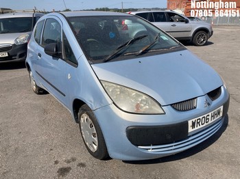 Location: Nottingham - 2006 MITSUBISHI COLT CZI 3 Door Hatchback REG: WR06HHM, Keys: No, MOT Expiry date: 23/11/2024, 1124 Petrol, 5 Speed Manual Petrol, Former Keepers: 3