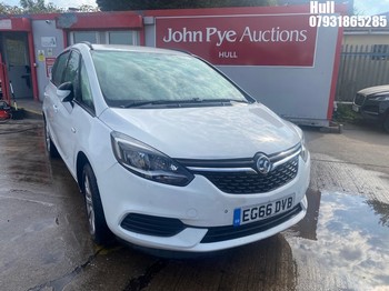 Location: Hull - 2017 VAUXHALL ZAFIRA TOURER DESIGN TURB MPV REG: EG66DVB, Keys: No, MOT Expiry date: 28/12/2026, 1364 Petrol, 6 Speed Auto Petrol, Former Keepers: 6