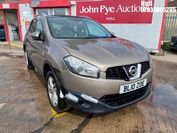 Location: Hull - 2010 NISSAN QASHQAI N-TEC DCI 5 Door Hatchback REG: BL10ZOE, Keys: No, MOT Expiry date: 21/03/2026, 1461 Diesel, 6 Speed Manual Diesel, Former Keepers: 9