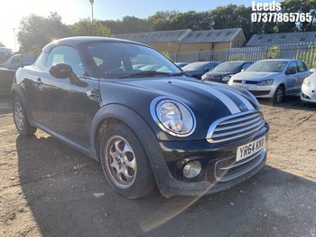 Location: Leeds - 2014 MINI COOPER Coupe REG: YR64KNV, Keys: No, MOT Expiry date: 20-10-2026, 1598 Petrol, 6 Speed Manual Petrol, Former Keepers: 4
