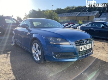 Location: Leeds - 2008 AUDI TT QUATTRO TDI Coupe REG: WJ58TXL, Keys: No, MOT Expiry date: 19-09-2026, 1968 Diesel, 6 Speed Manual Diesel, Former Keepers: 4
