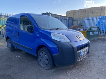 Location: Leeds - 2015 PEUGEOT BIPPER PROFESSIONAL HDI Panel Van REG: LT65VSX, Keys: No, MOT Expiry date: 28-08-2025, 1248 Diesel, 5 Speed Manual Diesel, Former Keepers: 4