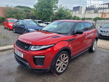 Location:St Helens-2015 LAND ROVER RROVER EVOQUE HSE DYN LUX TD4A RANGE ROVER EVOQUE 5 Door SUV REG:OE65OZC,Keys:Yes,MOT Expiry date:07/12/2023,1999 CC Diesel,9 Speed Automatic Diesel,Former Keepers:2