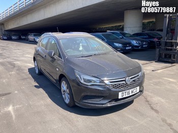 Location: Hayes - 2016 VAUXHALL ASTRA DESIGN TURBO 5 Door Hatchback REG: DT16WCD, Keys: No, MOT Expiry date: 23/01/2026, 1399 Petrol, 6 Speed Manual Petrol, Former Keepers: 6