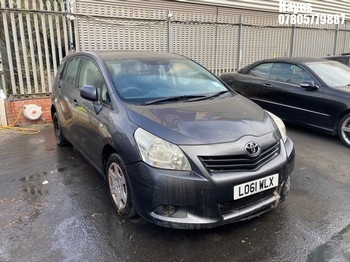 Location: Hayes - 2012 TOYOTA VERSO T2 VALVEMATIC MPV REG: LO61WLX, Keys: No, MOT Expiry date: 27/02/2026, 1596 Petrol, 6 Speed Manual Petrol, Former Keepers: 4