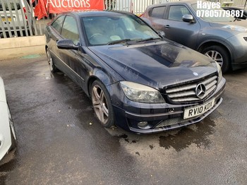 Location: Hayes - 2010 MERCEDES-BENZ CLC200 CDI SPORT AUTO Coupe REG: RV10KDX, Keys: No, MOT Expiry date: 16/12/2026, 2148 Diesel, 5 Speed Auto Diesel, Former Keepers: 4