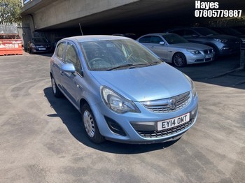 Location: Hayes - 2014 VAUXHALL CORSA S ECOFLEX 5 Door Hatchback REG: EY14OMT, Keys: No, MOT Expiry date: 07/02/2027, 998 Petrol, 5 Speed Manual Petrol, Former Keepers: 4