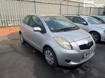 Location: Hayes - 2006 TOYOTA YARIS T3 3 Door Hatchback REG: WN56ANV, Keys: No, MOT Expiry date: 28/04/2026, 1296 Petrol, 5 Speed Manual Petrol, Former Keepers: 5