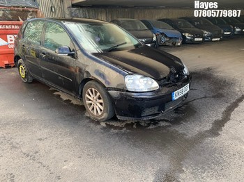Location: Hayes - 2008 VOLKSWAGEN GOLF MATCH TDI 105 5 Door Hatchback REG: KN58OGF, Keys: No, MOT Expiry date: 06/10/2026, 1896 Diesel, 5 Speed Manual Diesel, Former Keepers: 6