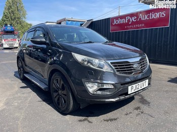 Location: Stapleford - 2012 KIA SPORTAGE KX-3 SAT NAV CRD Estate REG: PJ12UVT, Keys: Yes, MOT Expiry date: 01/10/2026, 1995 Diesel, 6 Speed Manual Diesel, Former Keepers: 7
