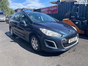 Location: Stapleford - 2012 PEUGEOT 308 ACCESS SW HDI Estate REG: DF12OFC, Keys: Yes, MOT Expiry date: 06/05/2027, 1560 Diesel, 5 Speed Manual Diesel, Former Keepers: 2