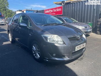 Location: Stapleford - 2008 TOYOTA AURIS TR VVT-I 5 Door Hatchback REG: DV58EWG, Keys: Yes, MOT Expiry date: 16/08/2026, 1398 Petrol, 5 Speed Manual Petrol, Former Keepers: 6