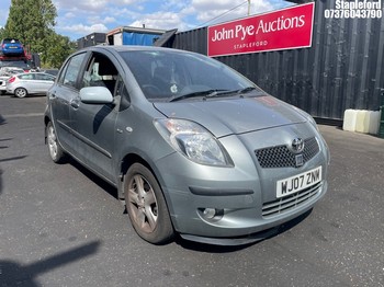 Location: Stapleford - 2007 TOYOTA YARIS T SPIRIT S-A 5 Door Hatchback REG: WJ07ZNM, Keys: Yes, MOT Expiry date: 08/06/2026, 1364 Diesel, 5 Speed Semi Auto Diesel, Former Keepers: 7
