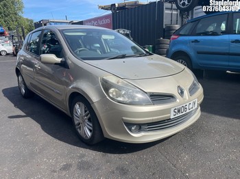 Location: Stapleford - 2006 RENAULT CLIO INITIALE A 5 Door Hatchback REG: SM06CJY, Keys: Yes, MOT Expiry date: 06/07/2027, 1598 Petrol, 4 Speed Auto Petrol, Former Keepers: 7