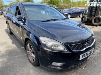 Location: Manchester - 2011 KIA CEED 4 CRDI 5 Door Hatchback REG: MT61SVE, 1582cc Diesel, 6 Speed Manual Diesel, Former Keepers: 4, Keys: No, MOT Expiry date: 19/12/2026