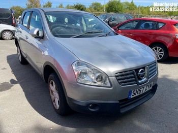 Location: Manchester - 2007 NISSAN QASHQAI ACENTA 2WD 5 Door Hatchback REG: SH57ZYN, 1598cc PETROL, 5 Speed Manual Petrol, Former Keepers: 10, Keys: No, MOT Expiry date: 23/07/2026