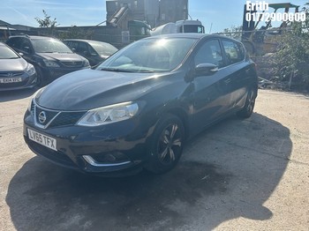 Location: Erith - 2015 NISSAN PULSAR ACENTA DIG-T PULSAR 5 Door Hatchback REG: LV65TFX, Keys: Yes, MOT Expiry date: 20/11/2026, 1197 CC Petrol, 6 Speed Manual Petrol, Former Keepers: 0