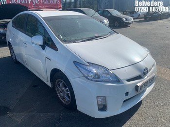 Location: BELVEDERE - 2010 TOYOTA PRIUS T4 VVT-I CVT 5 Door Hatchback REG: MF60TSO, 1797cc Hybrid Electric, Variable 1 Speed Auto Petrol/E, Former Keepers: 6, Keys: No, MOT: Expiry date23.02.2027