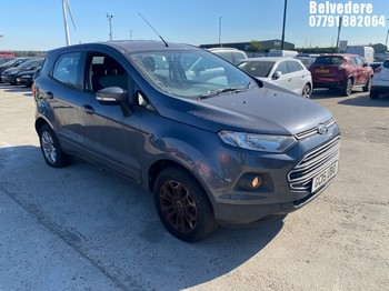 Location: Belvedere - 2015 FORD ECOSPORT ZETEC TURBO 5 Door Hatchback REG: GC15UBO, 998cc Petrol, 5 Speed Manual Petrol, Former Keepers: 0, Keys: Yes, MOT Expiry date: 18/06/2026