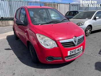 Location: Belvedere - 2010 VAUXHALL AGILA EXPRESSION 5 Door Hatchback REG: DV10MUO, Keys: No, MOT Expiry date: 24/04/2026, 996 Petrol, 5 Speed Manual Petrol, Former Keepers: 5