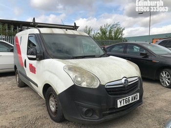 Location: Edinburgh - 2016 VAUXHALL COMBO 2000 L1H1 CDTI Panel Van REG: YT66AWO, Keys: No, MOT Expiry date: 13/03/2026, 1248 Diesel, 5 Speed Manual Diesel, Former Keepers: 5