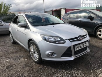 Location: Edinburgh - 2012 FORD FOCUS ZETEC TDCI 5 Door Hatchback REG: FP62CZU, Keys: No, MOT Expiry date: 14/11/2025, 1560 Diesel, 6 Speed Manual Diesel, Former Keepers: 4