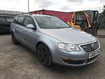Location: Edinburgh - 2008 VOLKSWAGEN PASSAT BLUEMOTION TDI 105 Estate REG: AB08CPN, Keys: No, MOT Expiry date: 12/11/2025, 1968 Diesel, 5 Speed Manual Diesel, Former Keepers: 4