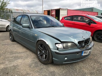 Location: Edinburgh - 2003 BMW 320D SE 4 Door Saloon REG: RN53MDV, Keys: No, MOT Expiry date: 20/05/2026, 1995 Diesel, 6 Speed Manual Diesel, Former Keepers: 6
