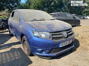 Location: Mitcham - 2014 DACIA SANDERO AMBIANCE TCE 5 Door Hatchback REG: DE64UDL, Keys: No, MOT Expiry date: 26/09/2024, 898 Petrol, 5 Speed Manual Petrol, Former Keepers: 3