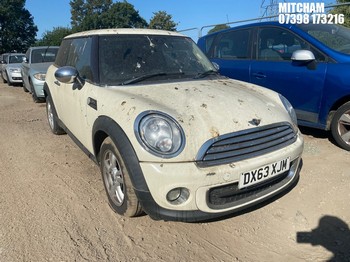 Location: Mitcham - 2013 MINI ONE D 3 Door Hatchback REG: DX63XJM, Keys: No, MOT Expiry date: 16/06/2026, 1598 Diesel, 6 Speed Manual Diesel, Former Keepers: 4