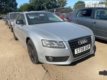 Location: Mitcham - 2008 AUDI A5 T FSI SPORT 6SP Coupe REG: ST08OUP, Keys: No, MOT Expiry date: 27/03/2025, 1798 Petrol, 6 Speed Manual Petrol, Former Keepers: 10